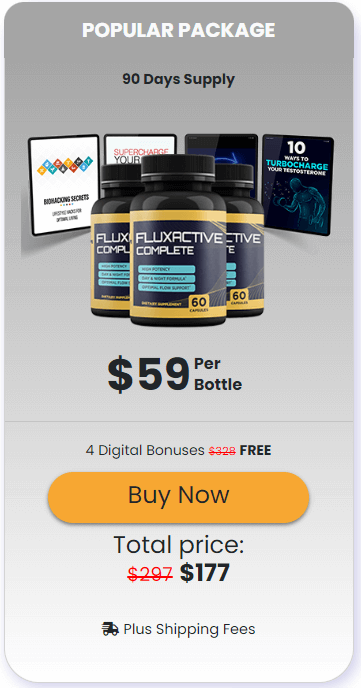 fluxactive complete 3 bottles price